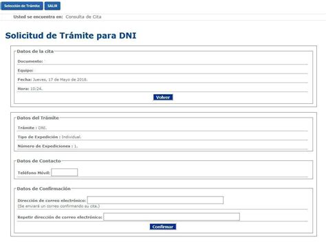 Solicitud y renovación del DNI